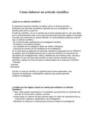 Calaméo - Cómo Elaborar Un <b>Artículo Científico</b>
