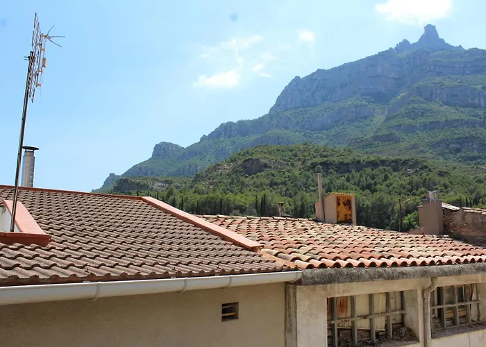 3-Story Gaudi Building With Montserrat Stone