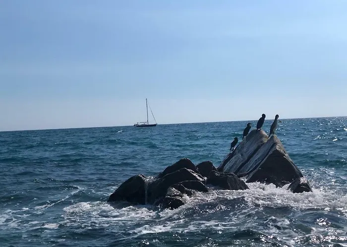 White Stones Beach In Sant Pol De Mar